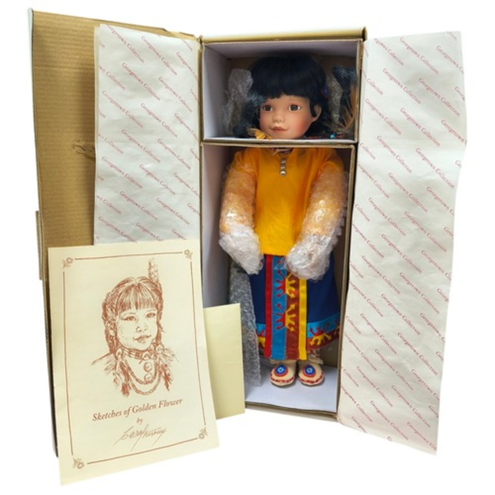 1994 Georgetown Collection Carol Theroux Native American Golden Flower 14" Doll